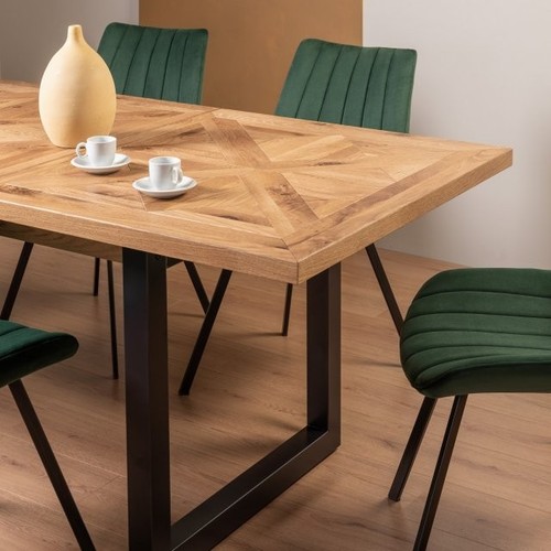 Lowry rustic oak seater - lowry, 4-6