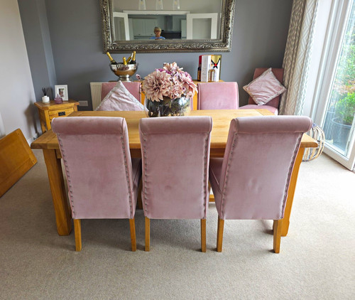 Oak rectangular wooden - oak, dining
