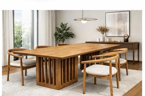 Solid oak dining table - oak,