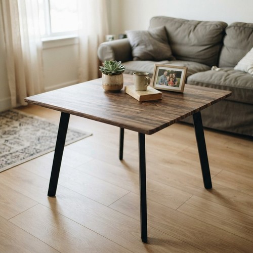 Compact 80x80cm square dining - 80x80cm,