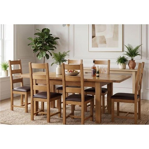 Solid oak dining table 6 - solid,