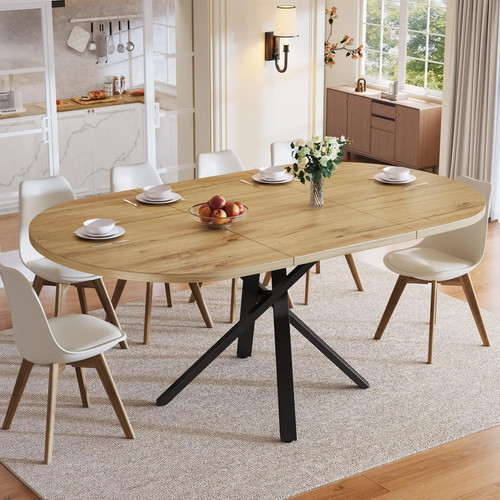 Modern dining table - dining, oak