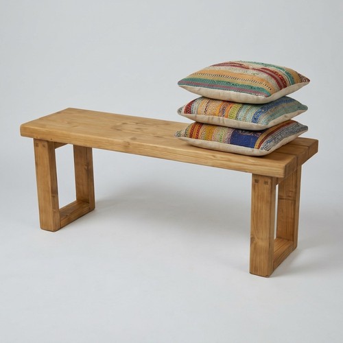 Handmade wooden bench seat - wooden,