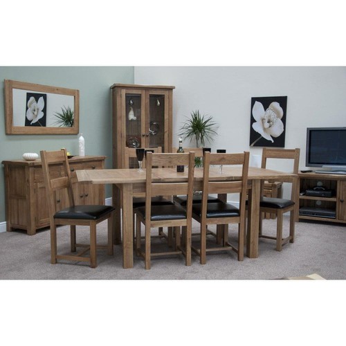 Solid oak extending dining - oak,