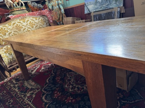 Solid oak dining table - solid,