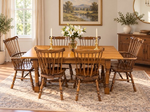 Vintage solid handmade oak - solid,