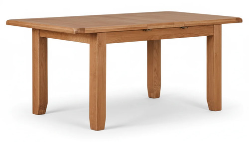 Rustic oak extending dining - oak,