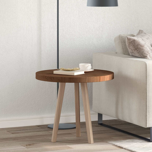 Round table top dark - top, brown