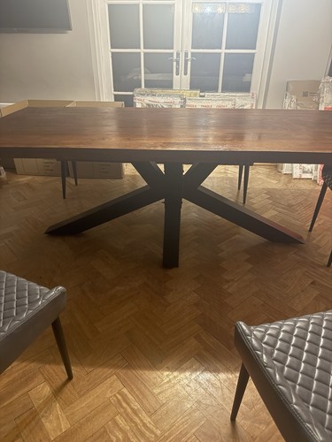 Large solid wood dining table - large,