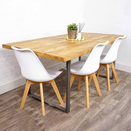 Rustic dining table - dining, with